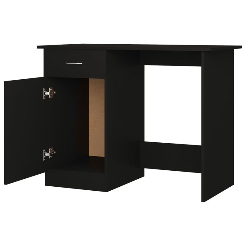 Fakira Computer Desk, Black, Black