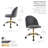 Ganey Velvet Task Chair-724784875