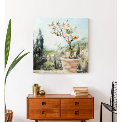 " Tuscan Orange Tree " Painting Print