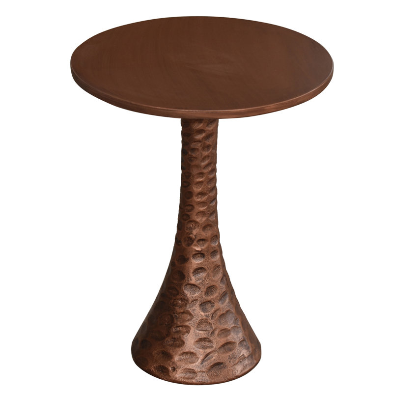 Darryal Accent Table in Bronze Finish Metal