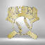 Plaques et plaques Flonard All Star Baseball Fan Steel