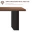 Table de conférence moderne en bois massif-2060357943