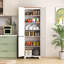 Armoire de rangement 72 po avec tablettes réglables-1818267545