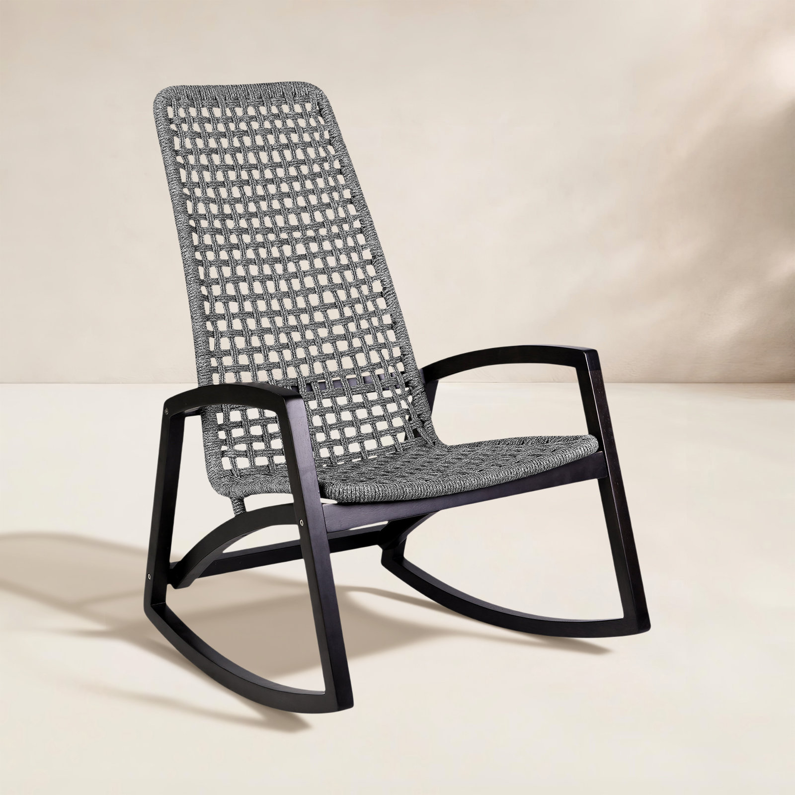 Amare Patio Rocking Chair, Gray