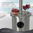  Patio Heater with Table 48,000 BTU Output Electronic Ignition System with Wheels- Stainless Steel-100847389