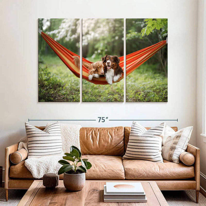 Brampt Dog Sweethearts, 42" H x 65" W
