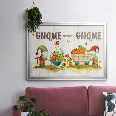 Gnome Sweet Gnome, toile tendue avec châssis