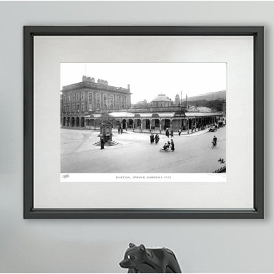 Buxton, Spring Gardens 1923 - Single Picture Frame Print