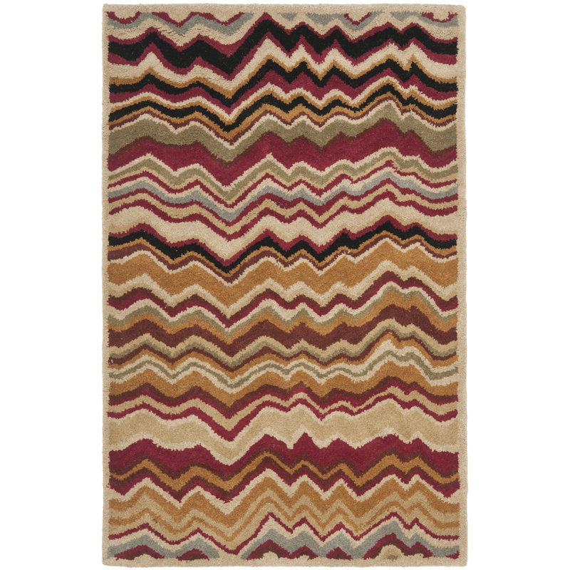 Tanner Hand Tufted Wool Abstract Rug, Rectangle 2'6" x 4'