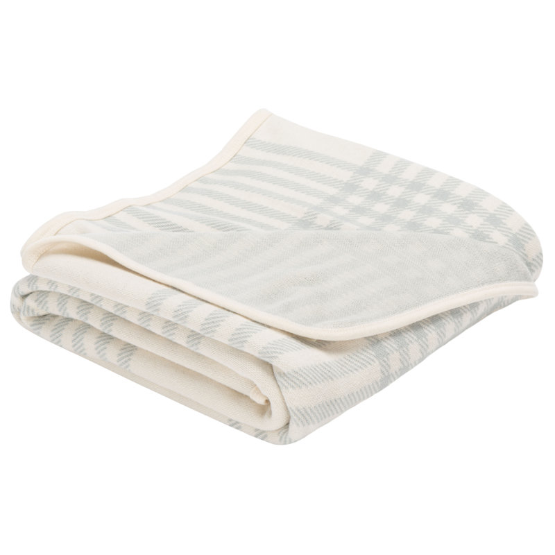 Plain Weave / Muslin Throw Blanket, Light Gray