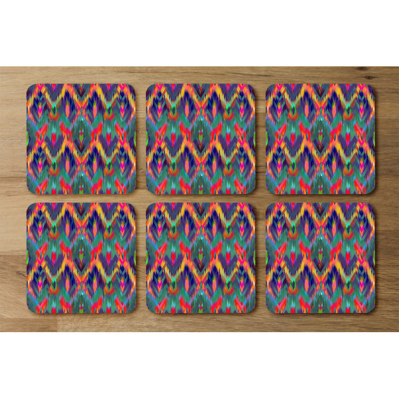 Square 6 Piece Coaster Set