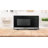 Commercial Chef 0.9 Cubic Feet 900 Watt Countertop Microwave