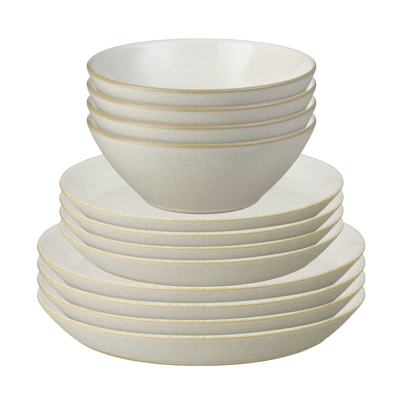 Impression Blue 12 Pc Set, Cream