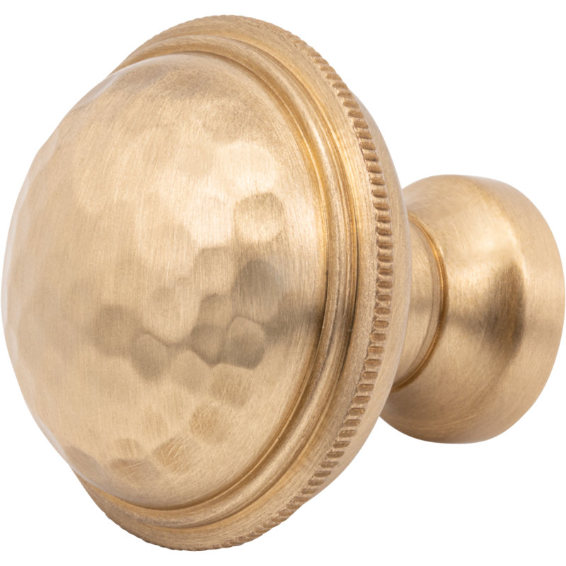 ArtWorth 1 1/4" Diameter Round Knob, Satin Brass