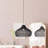 Latigo Rattan Pendant Light - Black Dome 1-Light Polished Handwoven Adjustable Light Fixture For Kitchen Island, Kitchen, Dining Room, Living Room, Bedroom, Hallway or Covered Patio in Modern, Farmhouse & Boho Style-1176785946