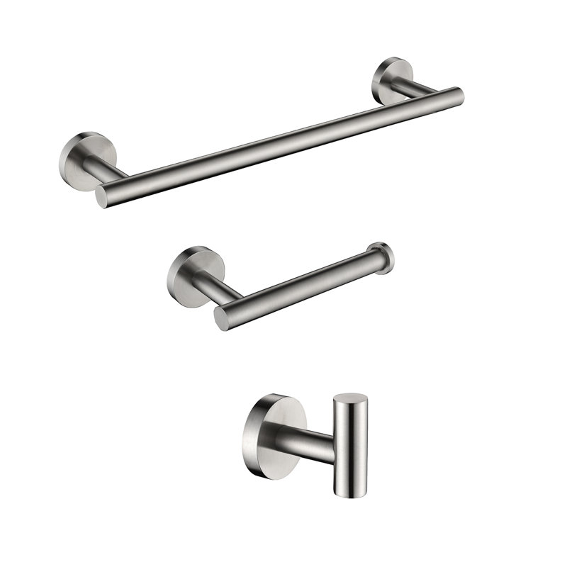 3 - Piece Bathroom Hardware Set, Brushed Nickel
