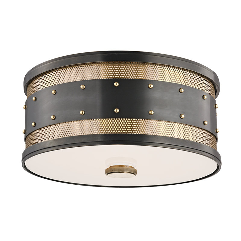 Gaines 2 - Light Flush Mount, Aged Old Bronze