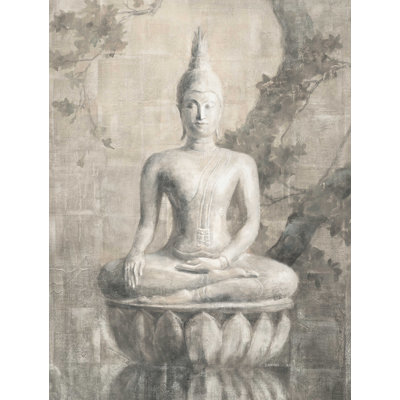 Bouddha neutre - peinture sur toile tendue