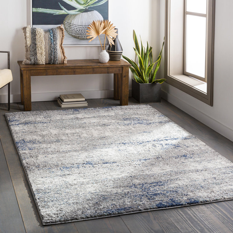 Aderyn Abstract Indoor Rug, Rectangle 6'7" x 9'