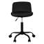 Chaise de bureau à hauteur ajustable - Design ergonomique, aspect cuir noir, base 5 pour enfants ergonomique, revêtement, pivotant sur 360 °