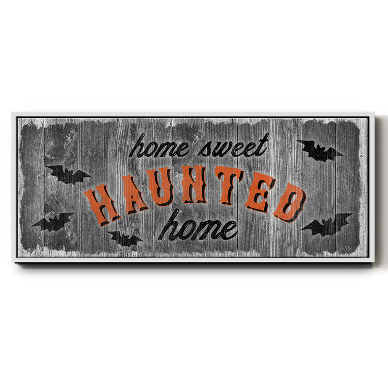 Home Sweet Haunted - toile encadrée, H 12 po x l 30 po