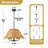 5-light Handwoven Natural Rattan Drum Chandelier