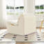 Fauteuil à billes en polyester sans accoudoirs et chaise longue - blanc