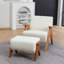 Fauteuil rembourré avec repose-pieds Betty Chenille-958435364