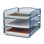 Onyx Three Tray Desktop Organizer