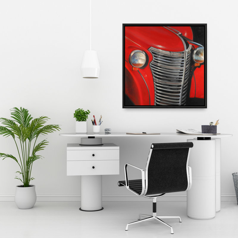 "50's Car Grid Gros plan" sur toile, H 24 po x l 24 po