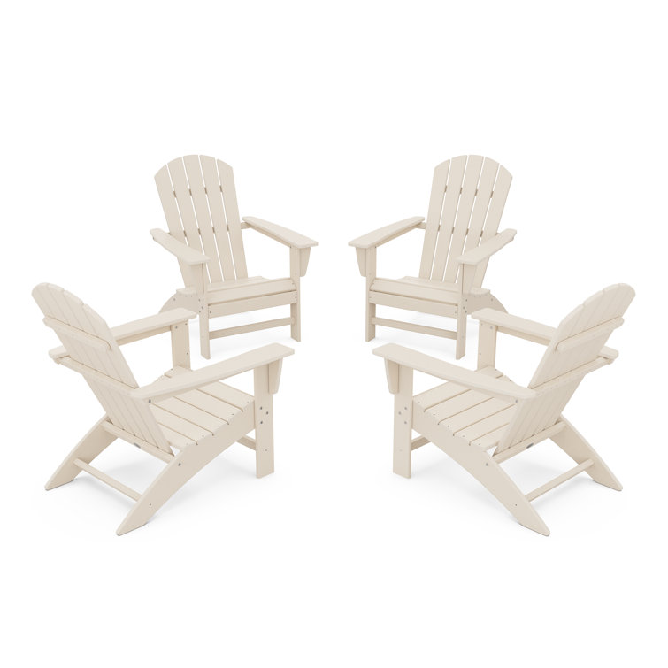 Nautical 4-Piece Adirondack Conversation Set