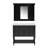 36'' Bathroom Vanity With Medicine Cabinet, Modern Mirror Cabinet With Adjustable Shelf, Bathroom Storage Cabinet With 4 Drawers,  Wood Frame Bathroom Storage Cabinet-426925718