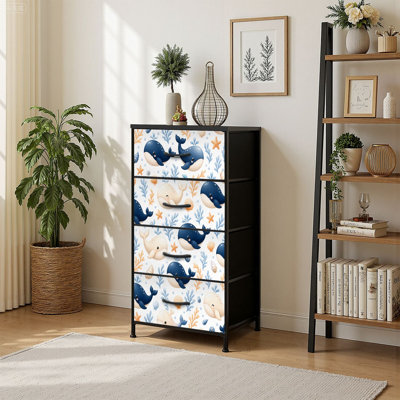 Commode de rangement verticale 4 tiroirs