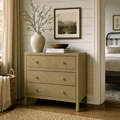 Celine 34" 3-Drawer Nightstand