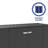 Absco Utility 7’6” W x 2’8” D Metal Galvanized Steel Garbage Can Storage Shed Monument Gray-97830532