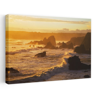 Westerly View From Bunmahon The Copper Coast County Waterford Ireland Abstract Contemporary Seascape Sunset Art