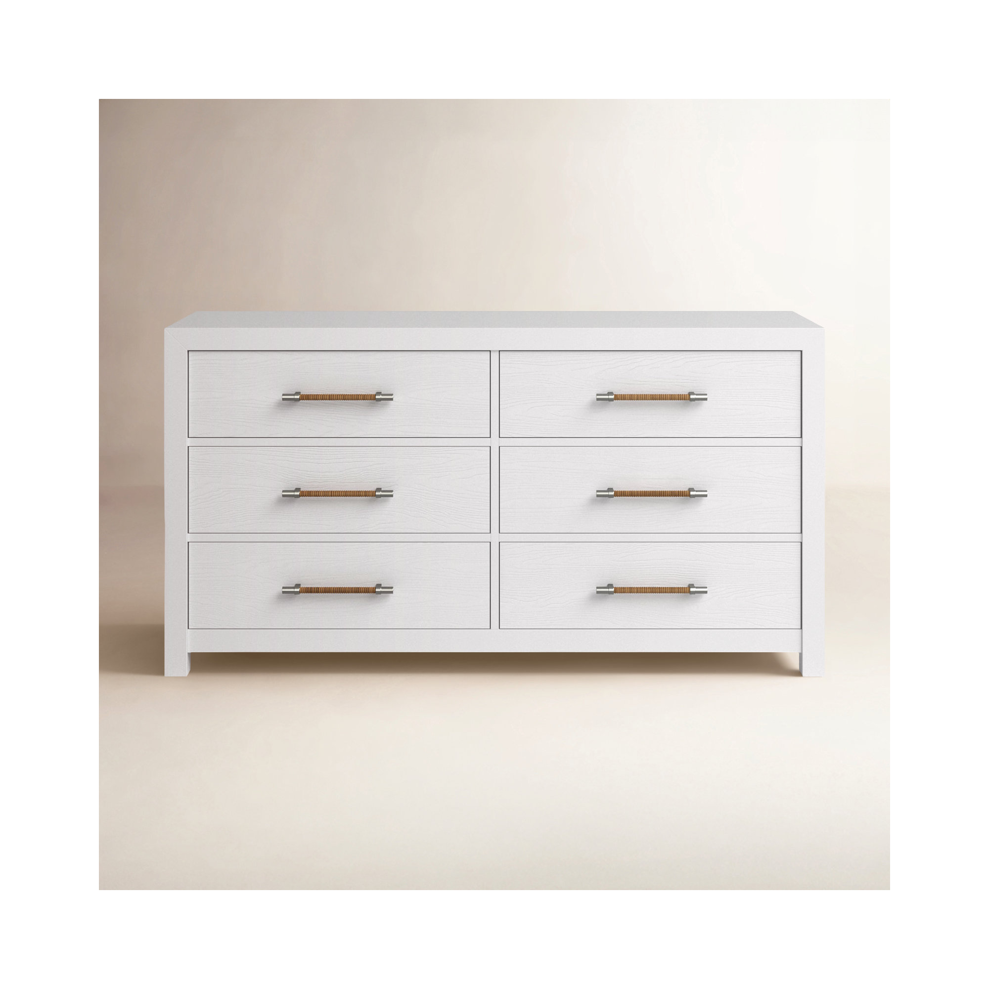 Lana 6 - Drawer Dresser, White