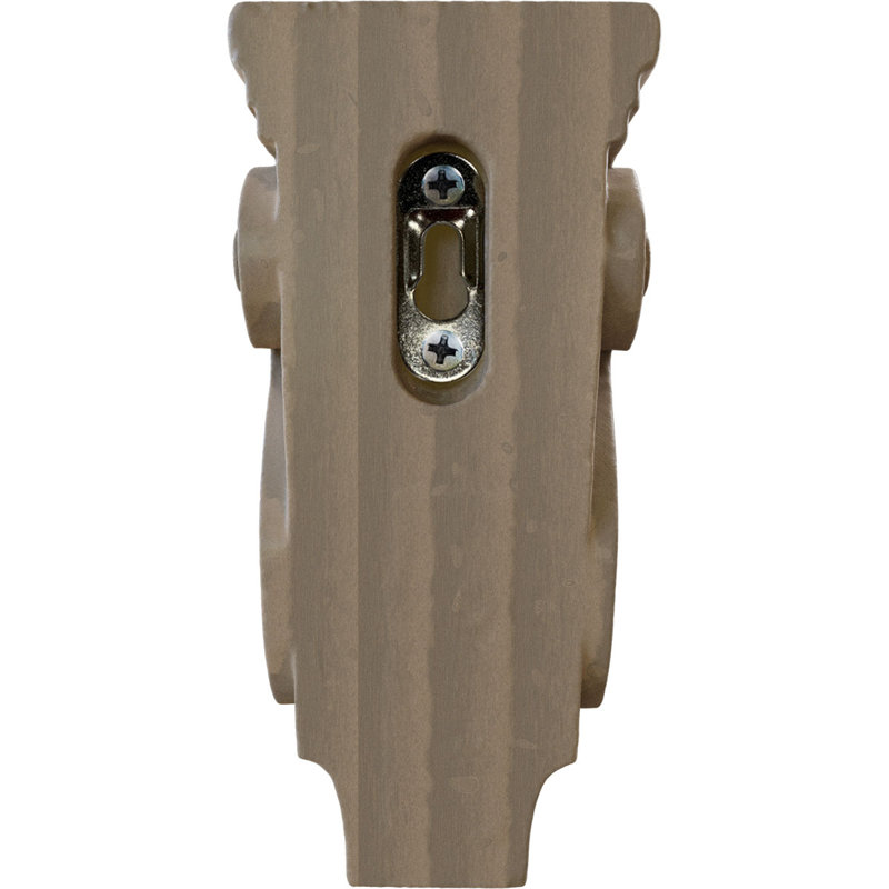 Petit corbeau en bois de pilastre traditionnel l 3 po x P 1 3/4 po x H 6 po (paquet de 6), Noyer