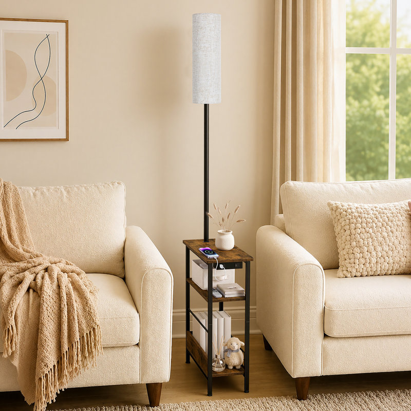 Floor Lamp, Brown