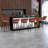 Counter Height Bar Stools Set of 2 - 360° Swivel with Suede Fabric & Modern Woven Design, Backrest & Footrest for Kitchen Cafe Pub-1347705839-1369249173