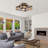 22.6'' Flush Mount Ceiling Fan ,Reversible Motor, DC Remote Control,7 PCS PC Blades,6 Speed Ceiling Fan,Timing, for Bedroom Kitchen Living Room--NOT Included Bulbs