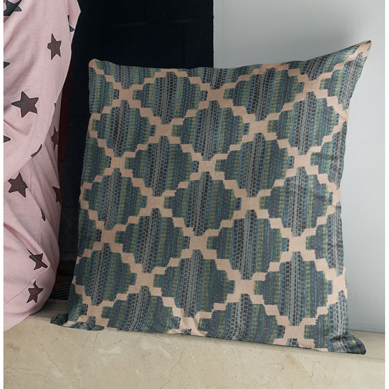 Coussin géométrique en zigzag, 20" x 30"