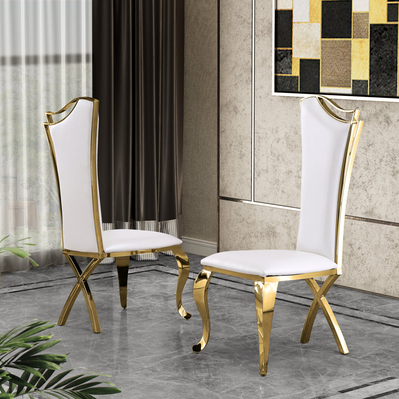 Sipos Marble Top Pedestal Dining Set, 5, White