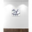 «Brush in Motion - Indigo I - Floater Frame», reproduction d'art sur toile-46823984-46823987