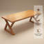 Solid Wood Dining Table For Small Homes: Rectangular Dining Table For The Living Room-980014053