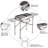 Outsunny 41 in. W Portable Grills Grill / Smoker Combo Charcoal Grill Gas & Charcoal Combo Grill