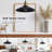 Pleated Plug In Hanging Light, Vintage Black 9.8 Inch Lampshade Plug In Pendant Light For Dining Room And Living Room, Kitchen Island Retro On/off Switch Hanging Lamp Fixtures-948678152-948678154