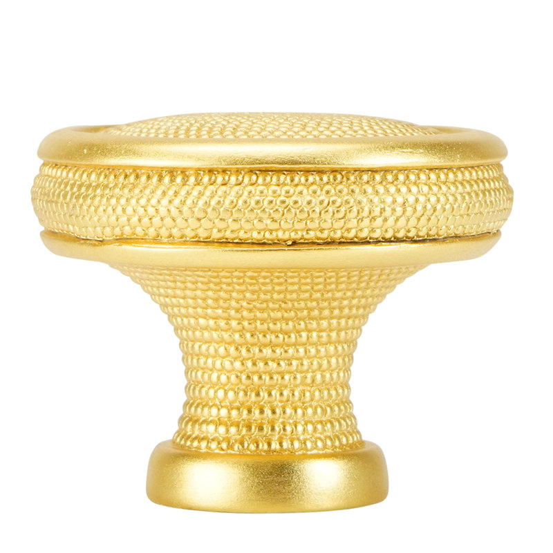 WINCHESTER ROUND KNOB; FLORENTINE GOLD, 1 1/4"