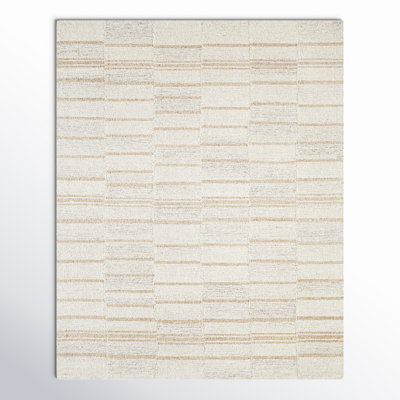 Demie Hand Tufted Wool Abstract Area Rug