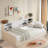 Upholstered Daybed With Storage Shelves And 2 Drawers-760923392